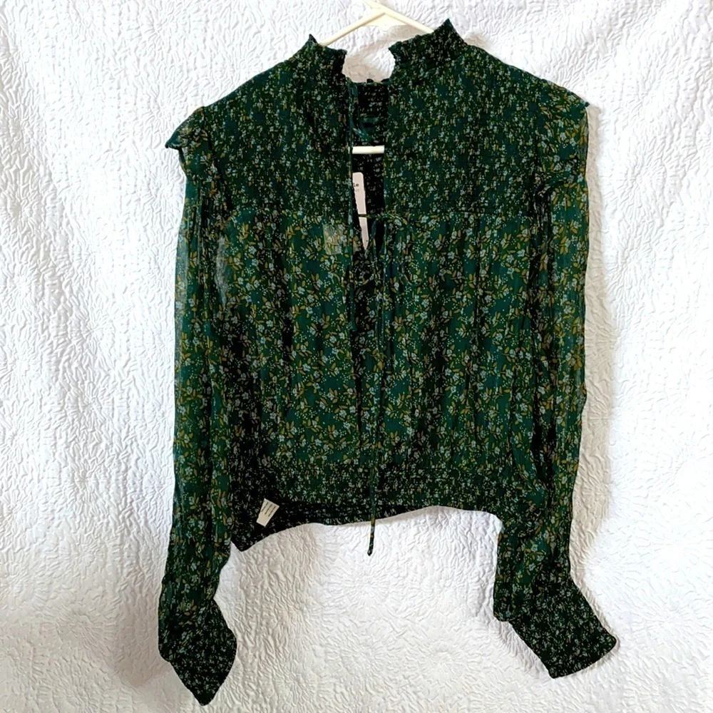 Free People Roma Printed Ruffle Blouse - Picture 5 of 8